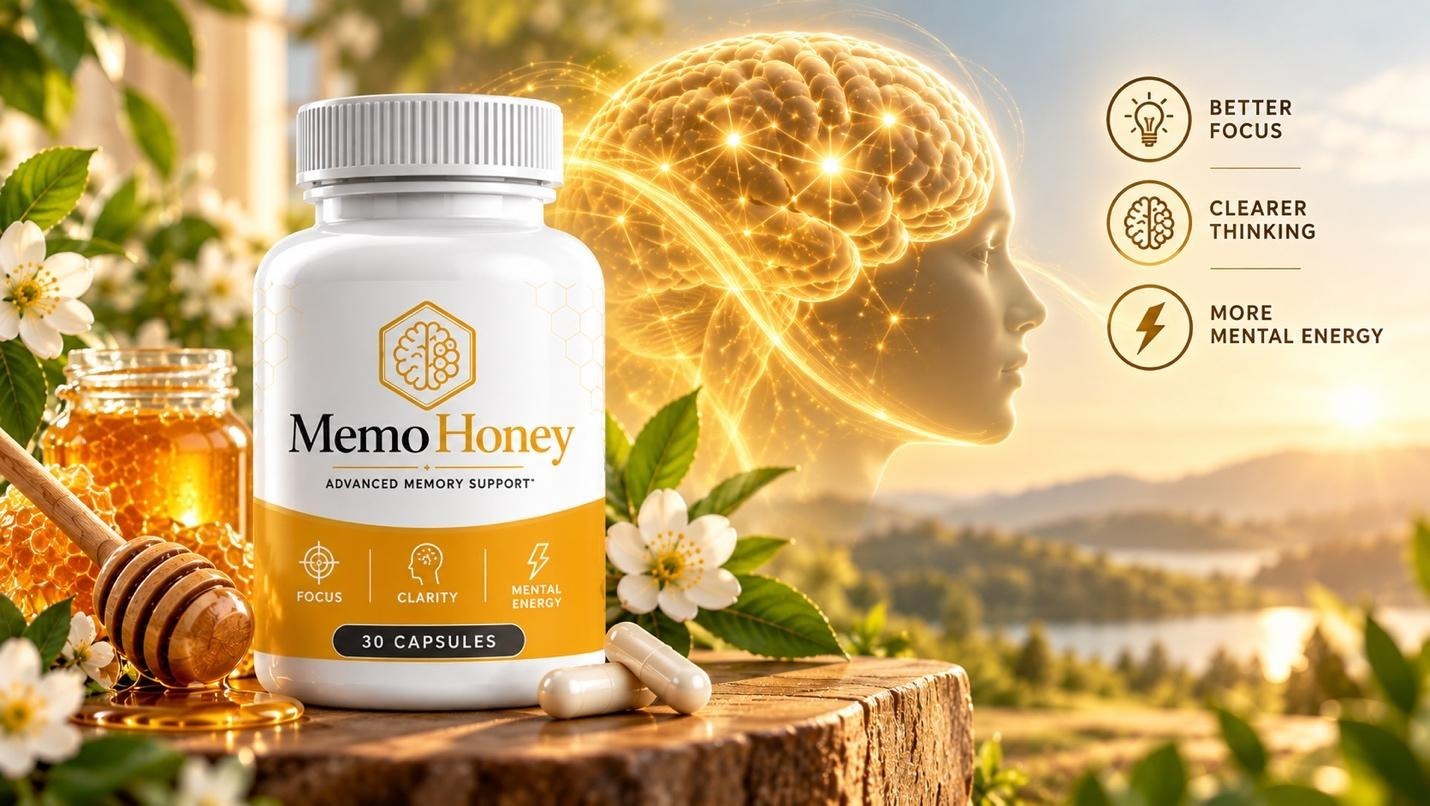 MemoHoney capsules and bottle